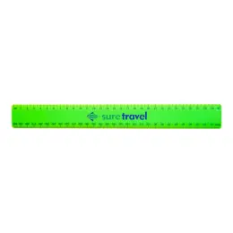30cm Budget Ruler With Double Sided Calibration - Neon Green